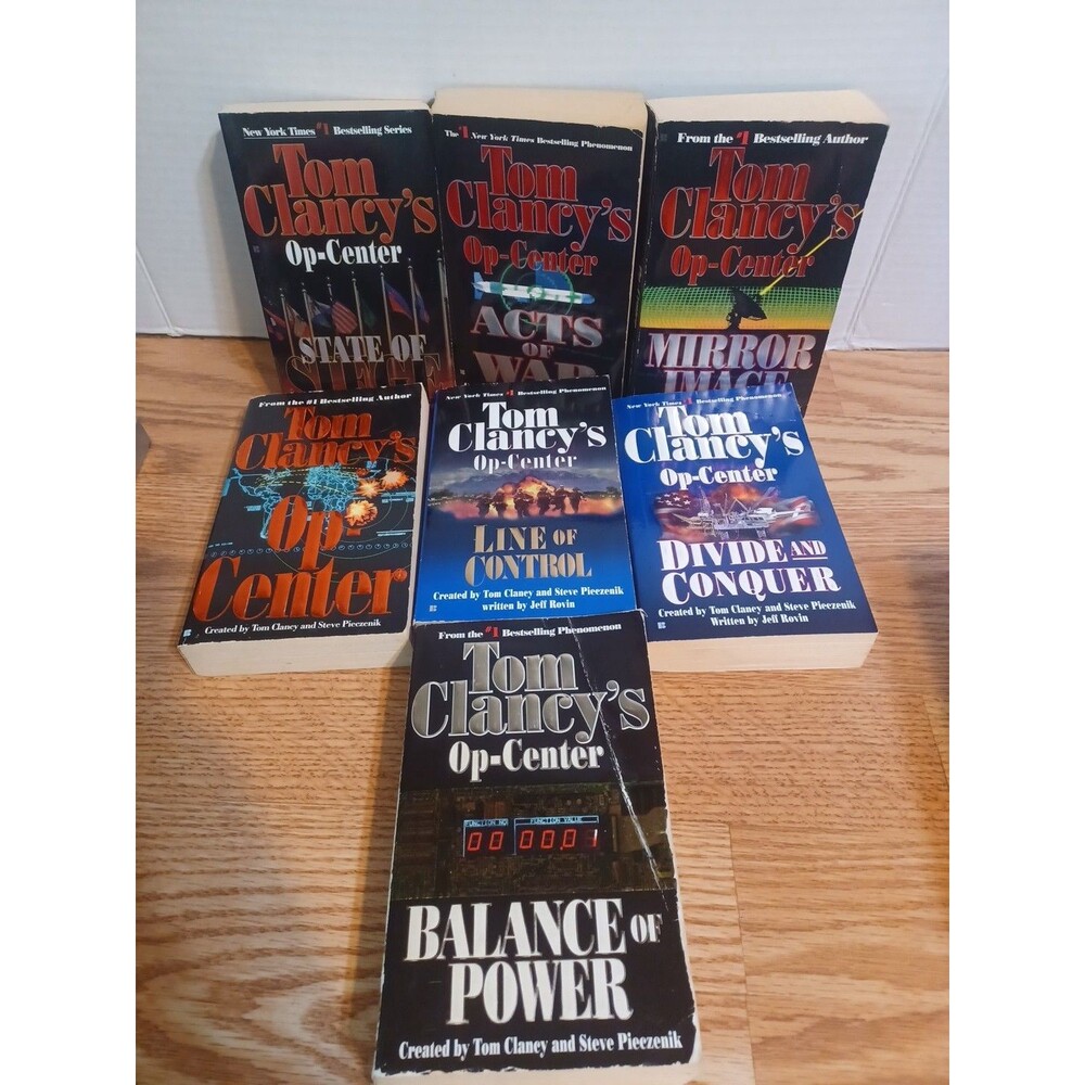 Tom Clancy Op Center Book Lot Of 7